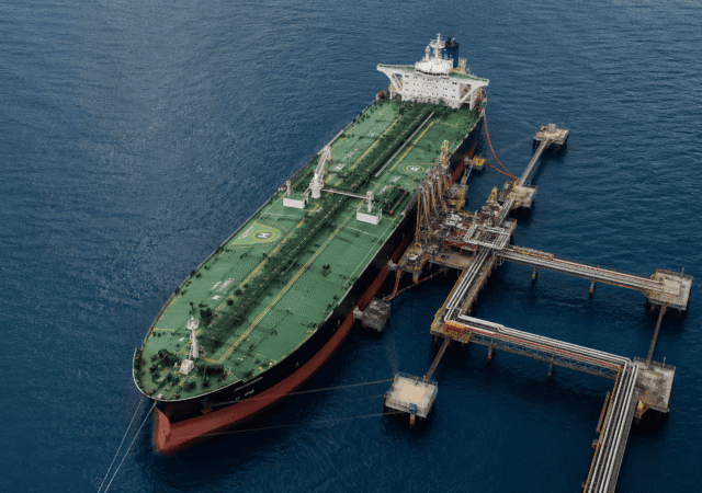 oil tanker on sea